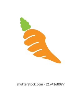 Carrot logo vector icon illustration design