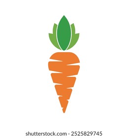 Carrot Logo Vector Icon Template Illustration