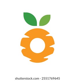 Ilustración de Plantilla de icono de Vector de logotipo de zanahoria
