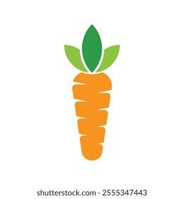 Carrot Logo Vector Icon Template Illustration