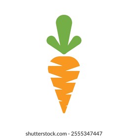 Carrot Logo Vector Icon Template Illustration