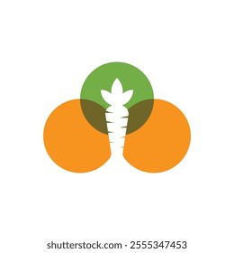 Carrot Logo Vector Icon Template Illustration