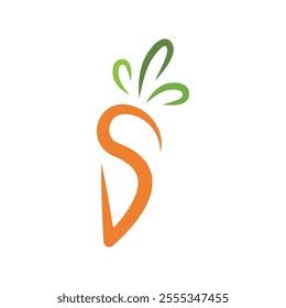 Carrot Logo Vector Icon Template Illustration