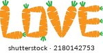 Carrot Love, Carrot Vector File