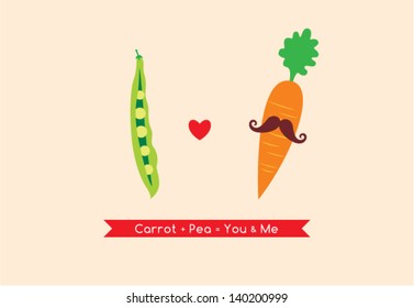 carrot loves pea