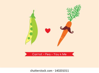 carrot loves pea