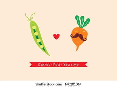 carrot loves pea