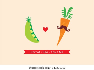 carrot loves pea
