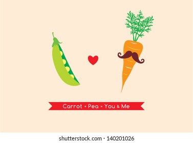 carrot loves pea