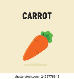 Carrot Modern Vector Icon Illustration