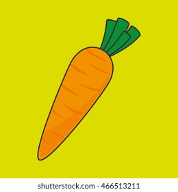 Carrot, Nutritive food design, vector illustration eps10 graphic 