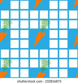 carrot on a background of the cell. abstract seamless pattern