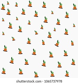 Carrot on white background. vector, cartoon,