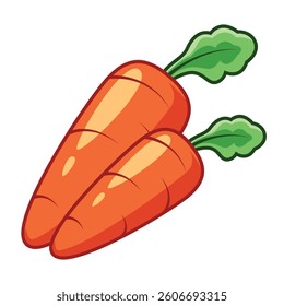 carrot, orange carrot, carrots 2d vector cartoon