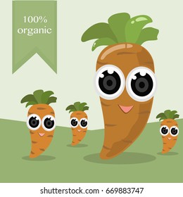 carrot organic vector