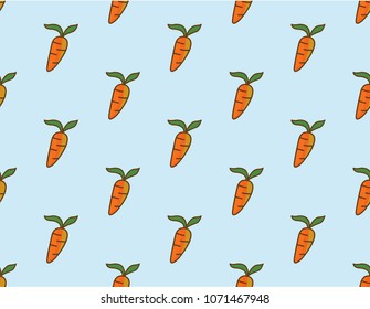 Carrot pastel texture Vector illustrations