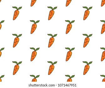 Carrot pastel texture Vector illustrations