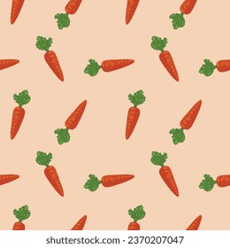Carrot pattern. Art. Wallpaper. Background