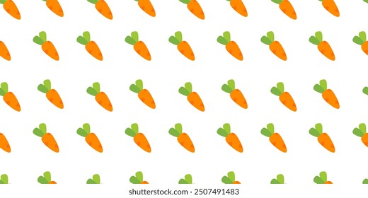 carrot pattern Background. flat illustration carrot background. seamless pattern carrot. carrot flat illustration background.