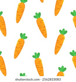 carrot pattern Background. flat illustration carrot background. seamless pattern carrot. seamless pattern of carrot.