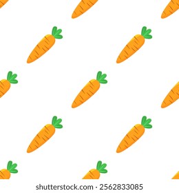 carrot pattern Background. flat illustration carrot background. seamless pattern carrot. seamless pattern of carrot.