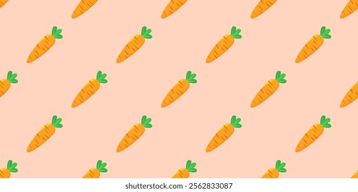 carrot pattern Background. flat illustration carrot background. seamless pattern carrot. seamless pattern of carrot.