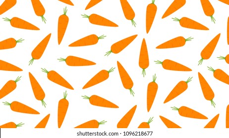 Carrot pattern cartoon vector. free space for text. wallpaper. background. symbol vector.