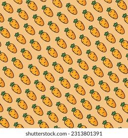 Carrot pattern design or background