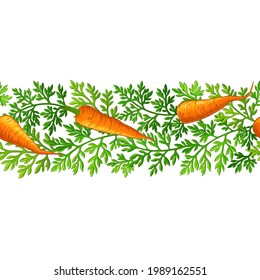 carrot pattern on white background