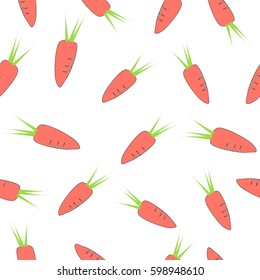 carrot pattern seamless pattern vector illustration