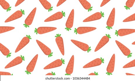 carrot pattern vector. free space for text. wallpaper. background.