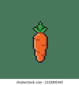 Carrot Pixel Style Stock Vector (Royalty Free) 2132005345 | Shutterstock