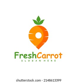 Carrot Point logo design vector, Creative Carrot logo design Template Illustration