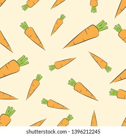 Carrot seamless pattern background design