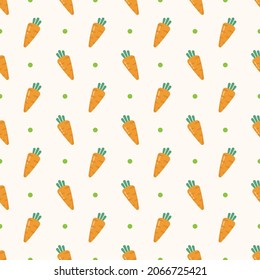 carrot seamless pattern vector background