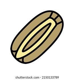 carrot seed color icon vector. carrot seed sign. isolated symbol illustration