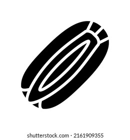 carrot seed glyph icon vector. carrot seed sign. isolated contour symbol black illustration