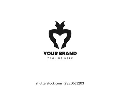 Carrot shield logo concept in unique combination of shield and carrot shape. Editable vector illustration in trendy style. Perfect for vegetable company branding and much more many other purposes.