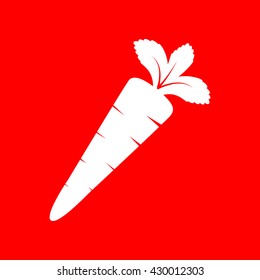 Carrot sign illustration