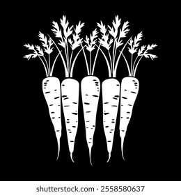 carrot silhouette. carrot sign. carrot flat icon