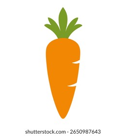 Projeto de arte vetorial de silhueta de cenoura.