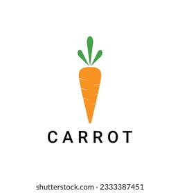 Carrot simple logo design template