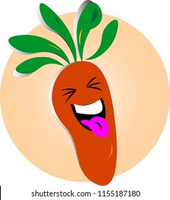 Carrot is smiling