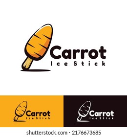 Carrot Stick Ice Cream Art Illustration