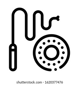 Carrot And Stick Icon Vector. Outline Carrot And Stick Sign. Isolated Contour Symbol Illustration