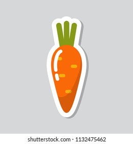 carrot sticker icon