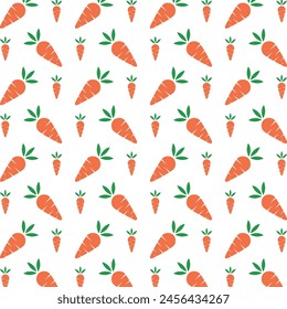Carrot sublime trendy multicolor repeating pattern vector illustration background design