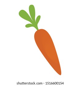 Carrot symbol background, square composition - illustration, Vector.
