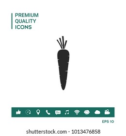 Carrot symbol icon