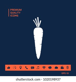 Carrot symbol icon